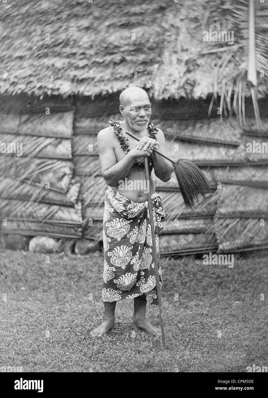 Lemana, Samoan Häuptling, 1903 Stockfoto