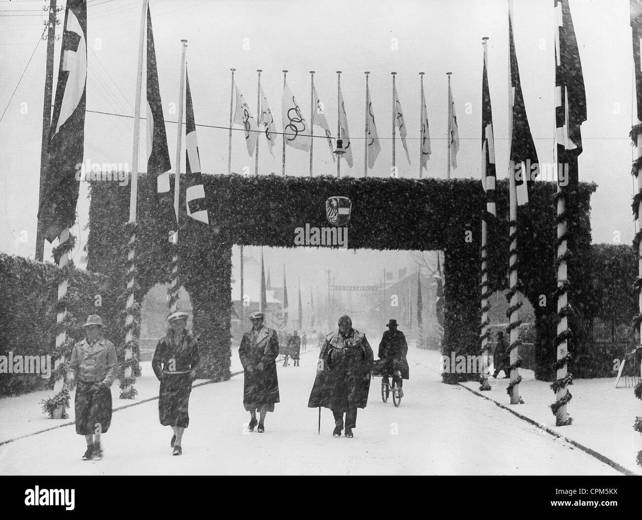 Olympischen Winterspielen in Garmisch-Partenkirchen 1936 Stockfoto