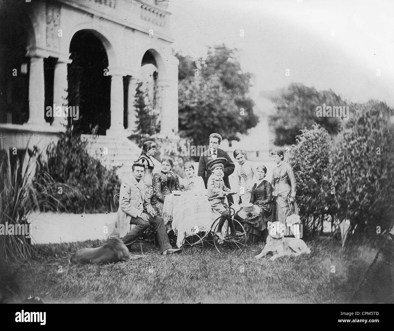 Mittelklasse-Familie, 1887 Stockfoto