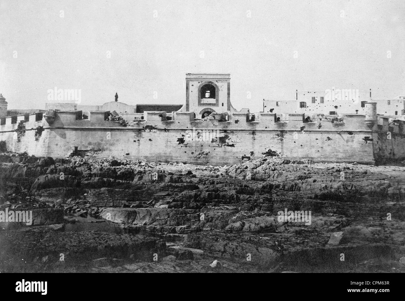 Casablanca nach der Bombardierung durch die Franzosen, 1907 Stockfoto