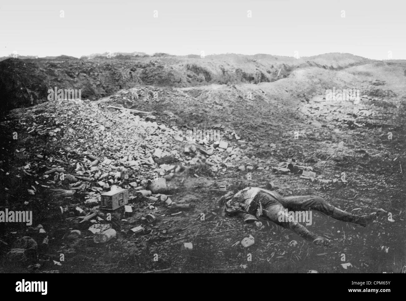 Schlachtfeld an der Somme, 1916 Stockfoto