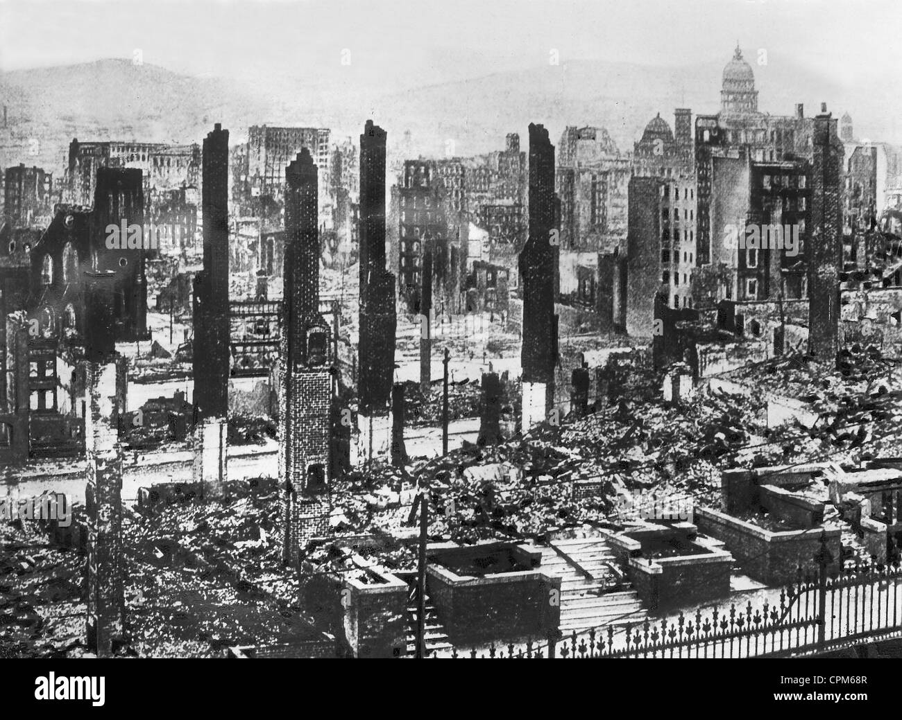 Erdbeben in San Francisco 1906 Stockfoto