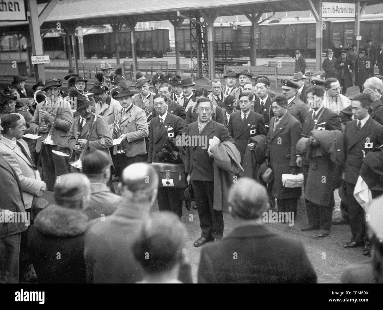 Olympischen Winterspielen in Garmisch-Partenkirchen 1936 Stockfoto