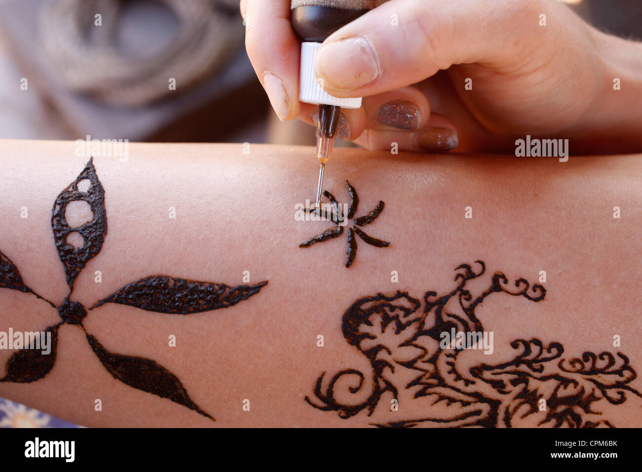 HENNA Stockfoto