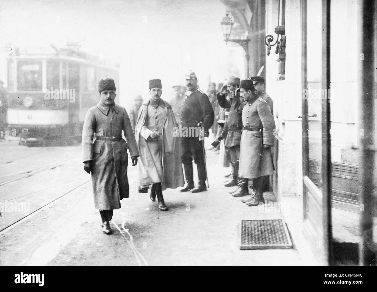 Enver Pascha in Bukarest, 1917 Stockfoto