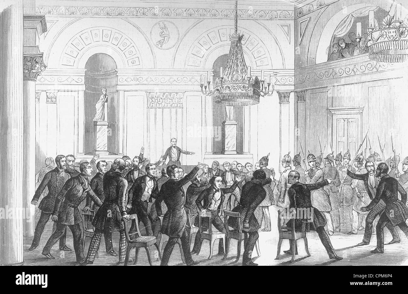 Revolution 1848 / 1849 in Berlin Stockfoto