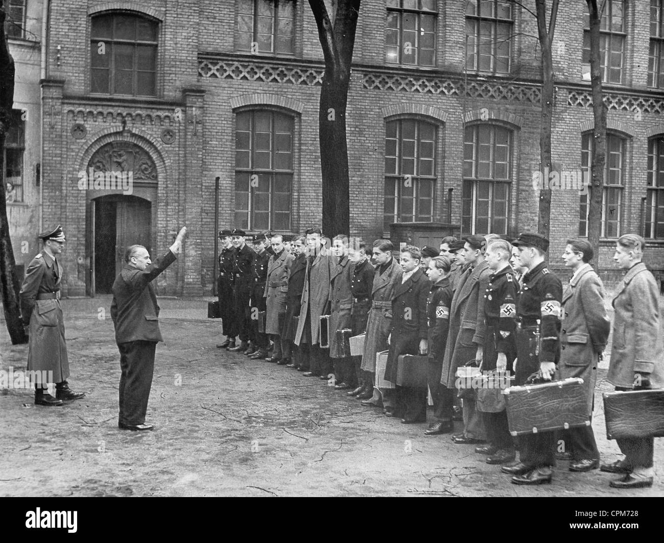 Berliner Schüler werden Luftwaffe Assistenten, 1943 Stockfoto