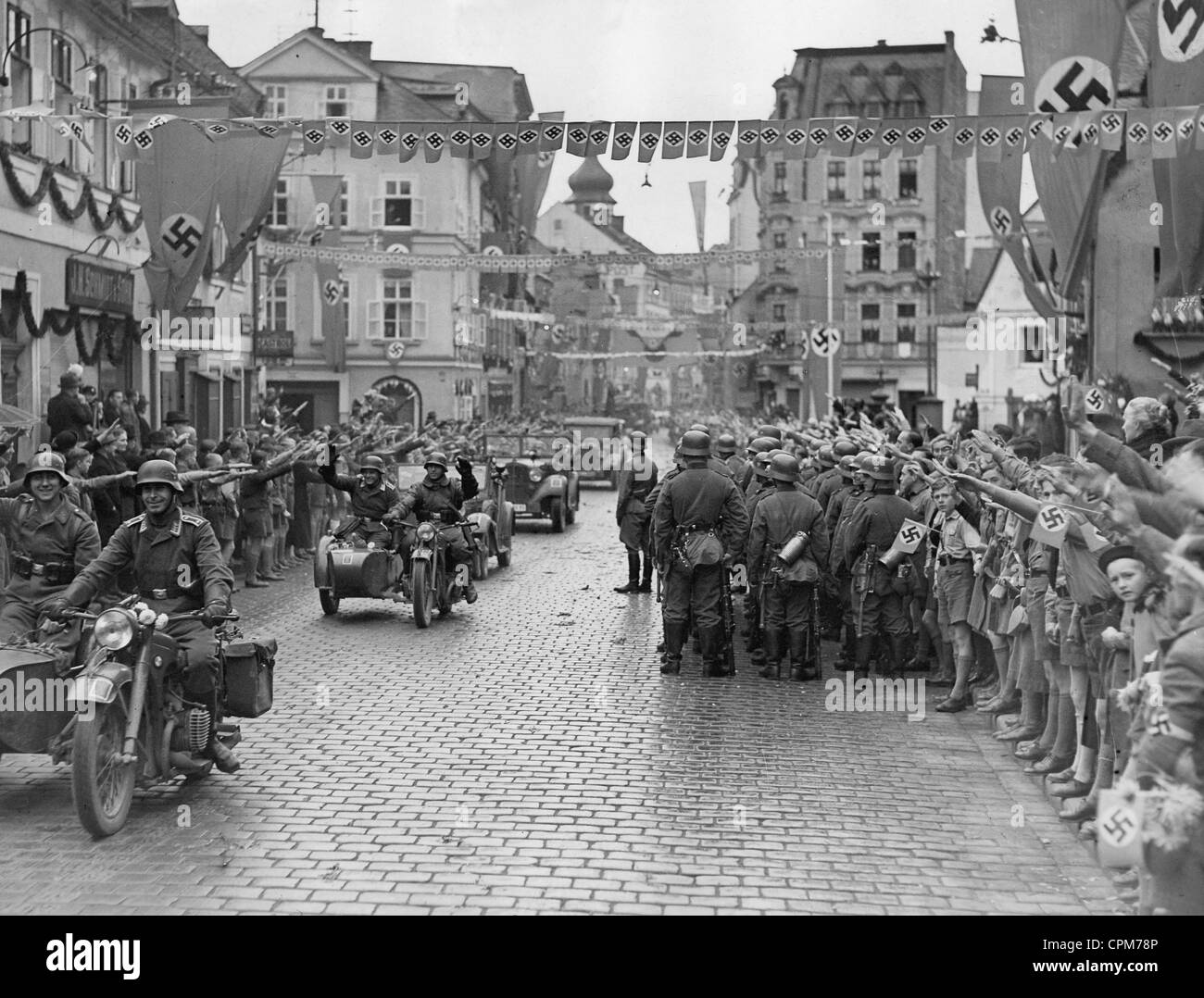 Besetzung des Sudetenlandes in der Tschechoslowakei, 1938 Stockfoto