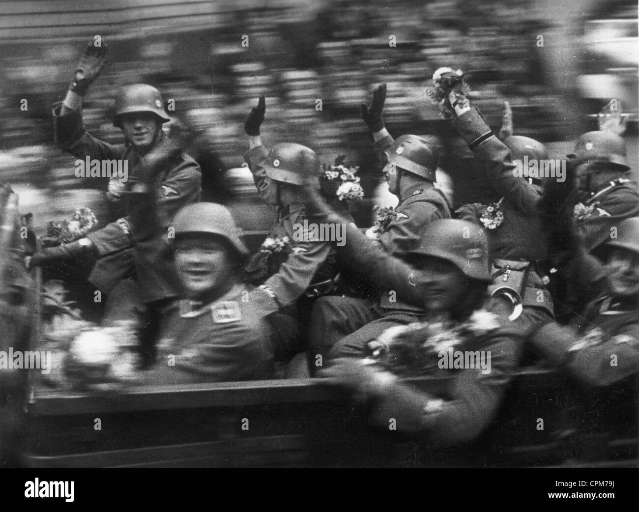 Besetzung des Sudetenlandes in der Tschechoslowakei, 1938 Stockfoto