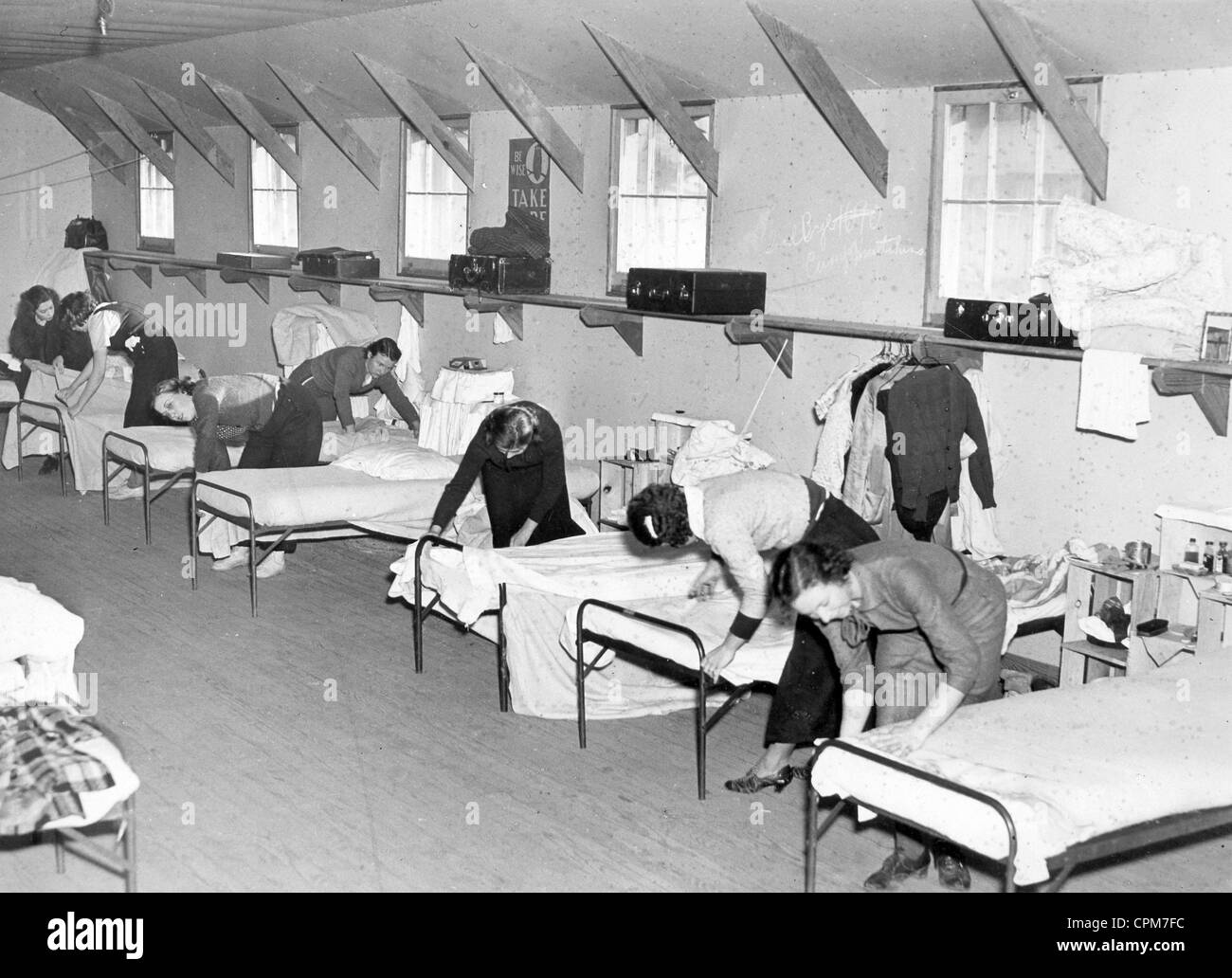 Frauen in einer Schule in den Vereinigten Staaten, 1935 Stockfoto