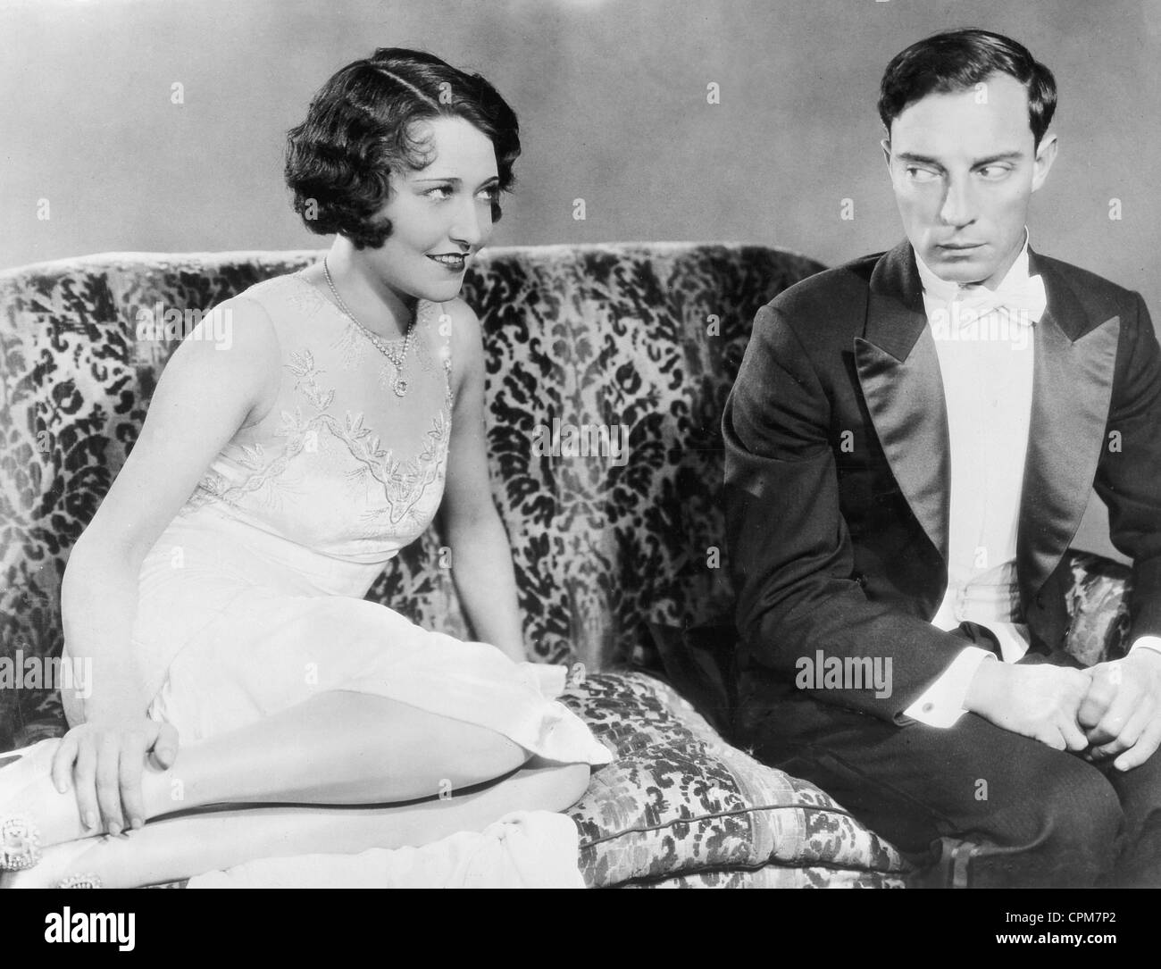 Buster Keaton (rechts) und Dorothy Sebastian Stockfoto