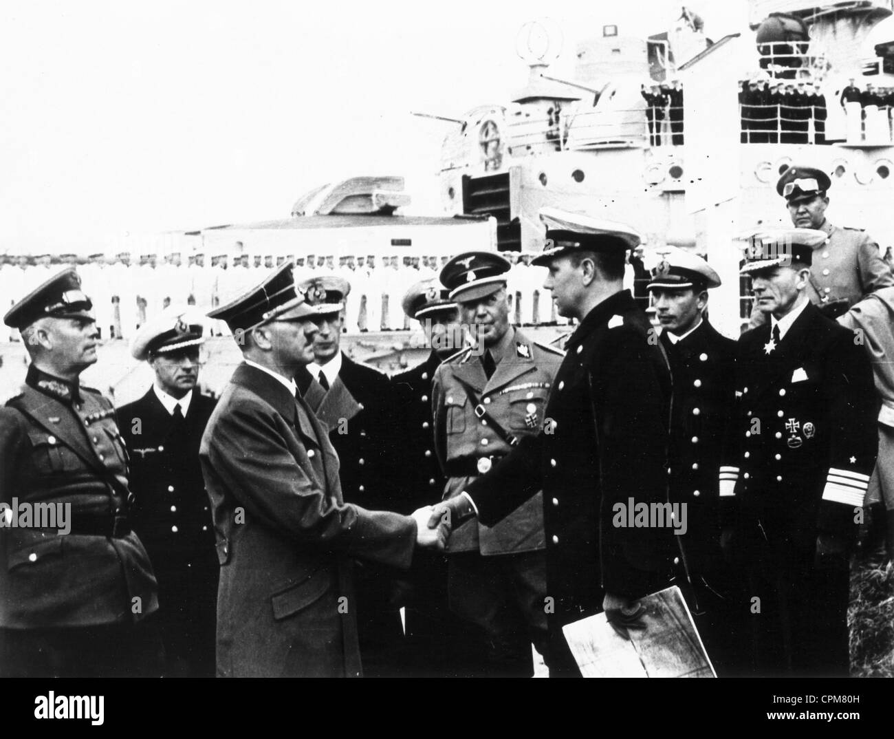 Hitler besucht die Westerplatte 1939 Stockfoto