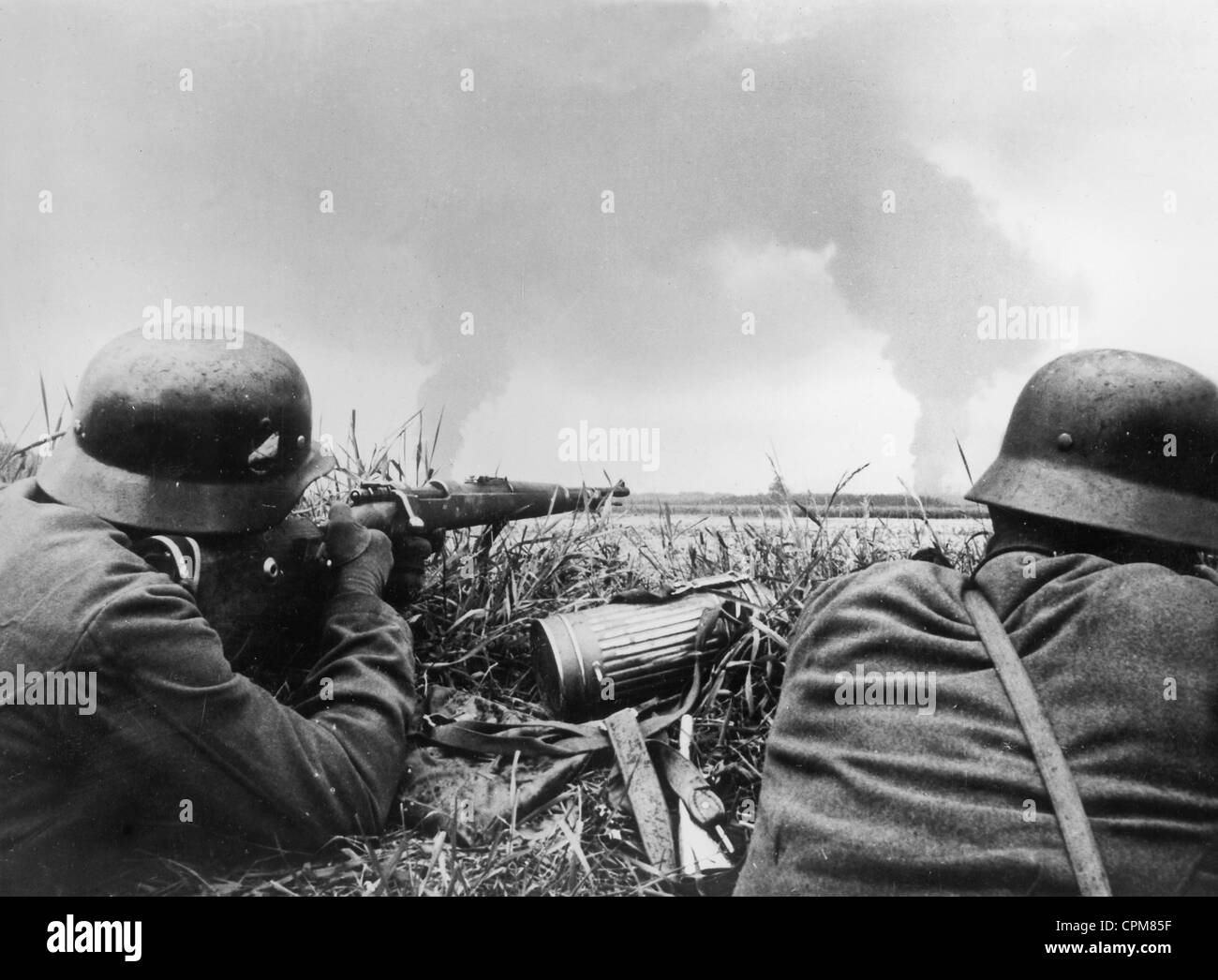 Deutsche Scharfschützen, 1940 Stockfoto