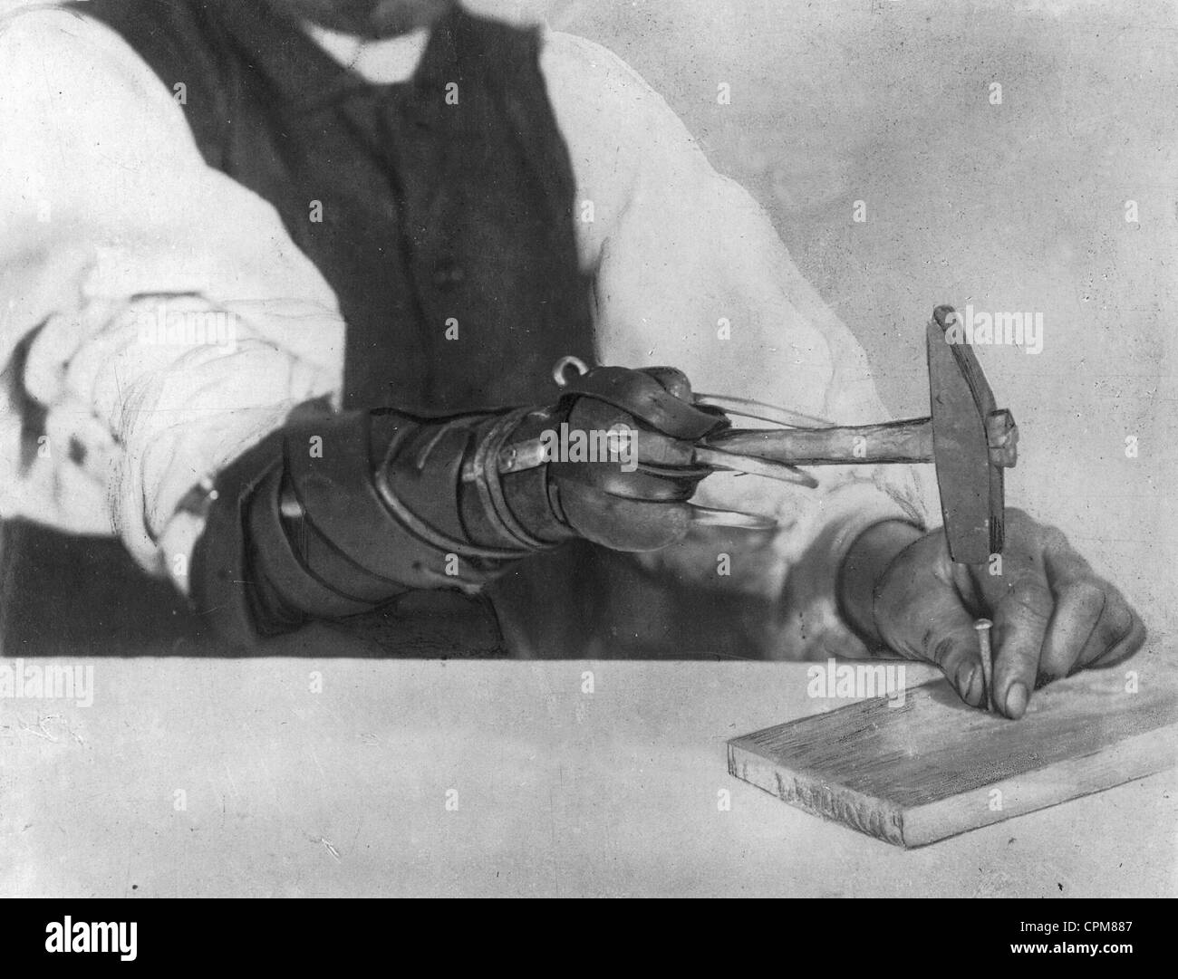 Prothese ein deutscher Kriegsveteran, 1917 Stockfoto