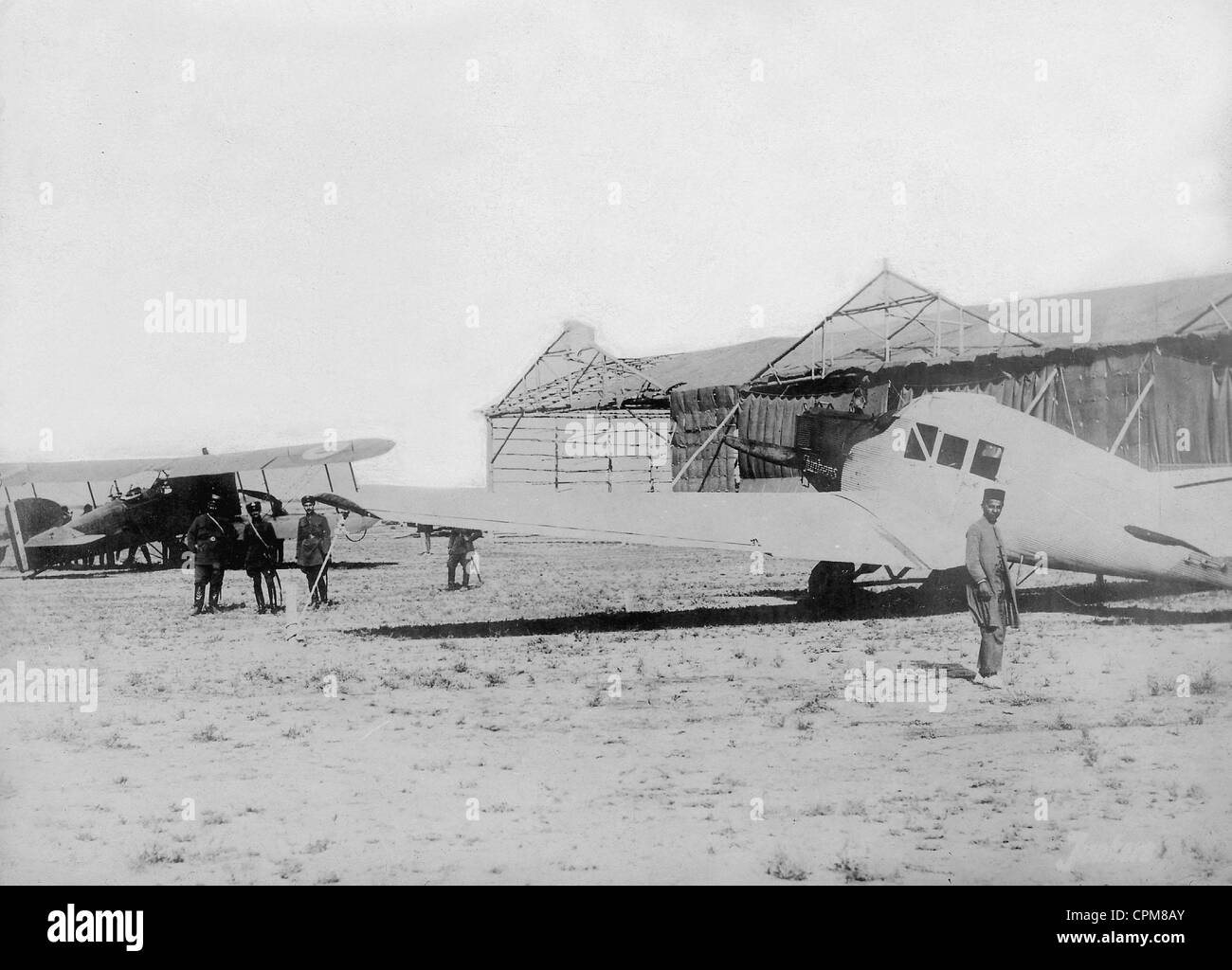 Junkers F 13 in Isfahan in Persien, 1925 Stockfoto