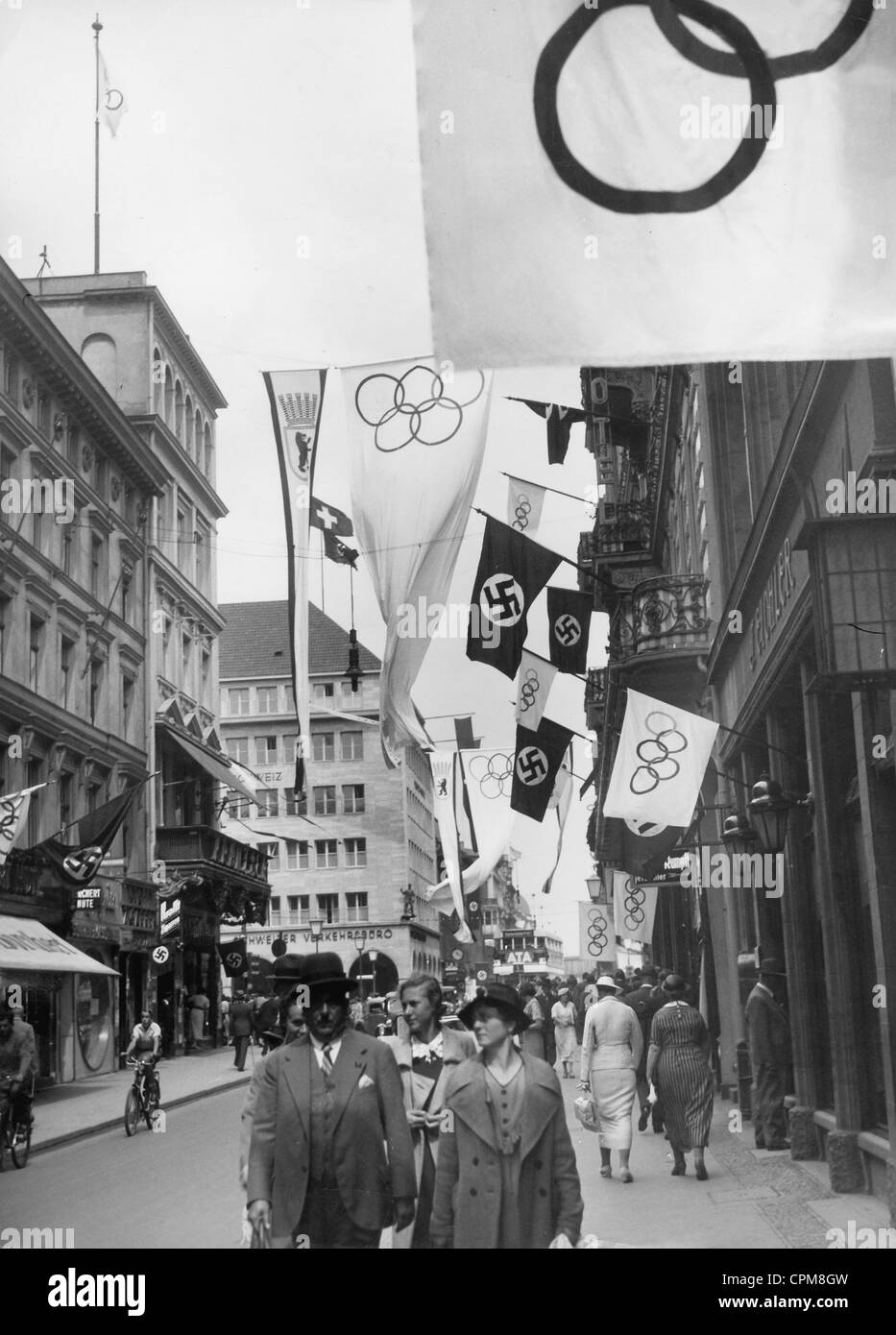 Friedrich-Straße in Berlin, 1936 Stockfoto