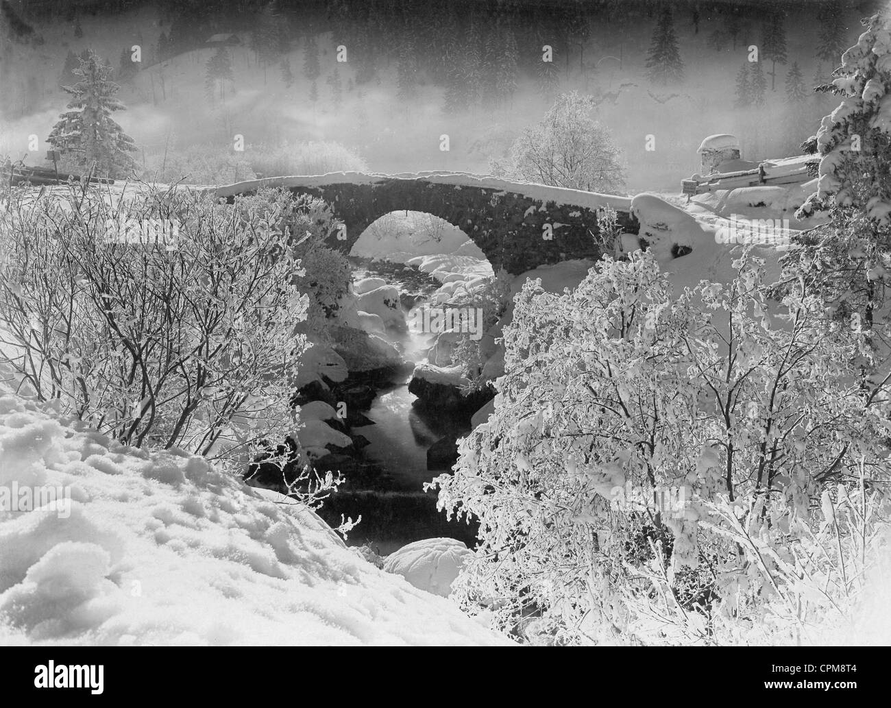 Winter im Hochtal, 1917 Stockfoto