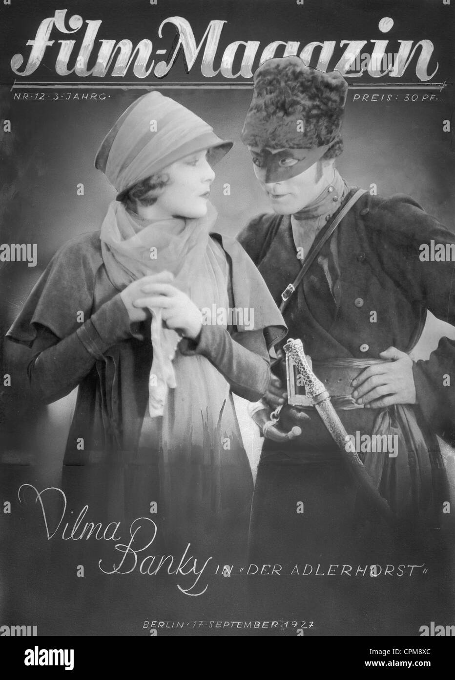 Rudolph Valentino und Vilma Banky im "Adlerhorst", 1925 Stockfoto