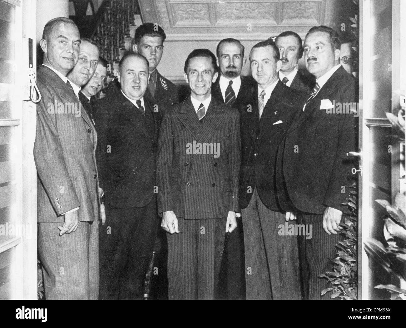 Joseph Goebbels nach der Verkündung des neuen Gesetzes Editor, 1933 Stockfoto