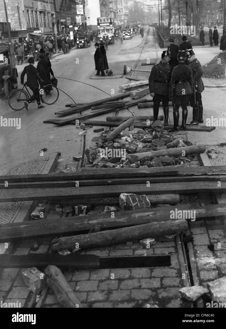 Streik der Transportunternehmen Berlin, 1932 Stockfoto