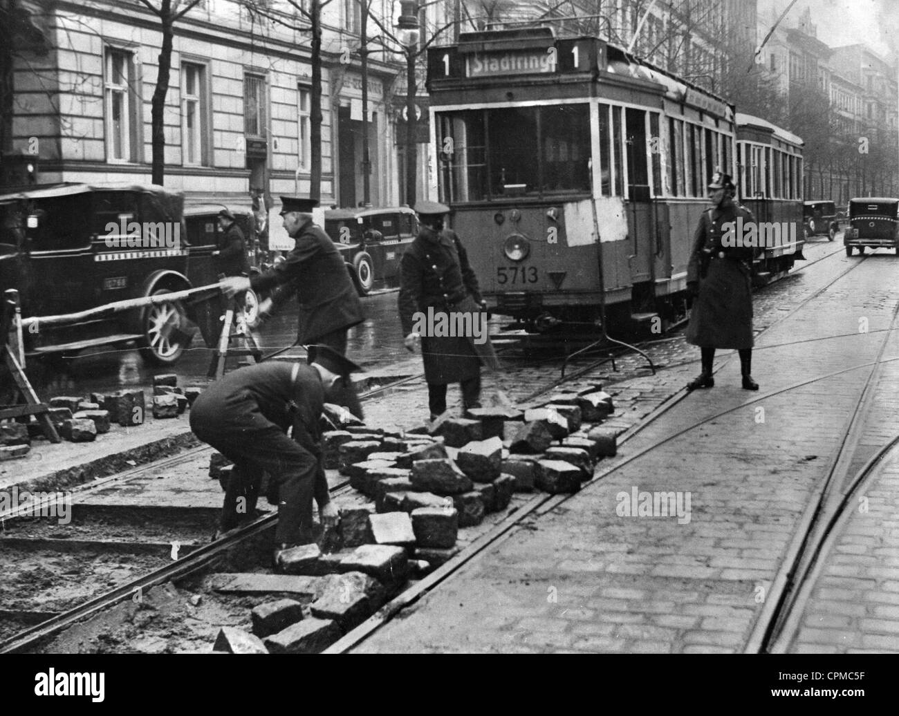 BVG Streik, 1932 Stockfoto