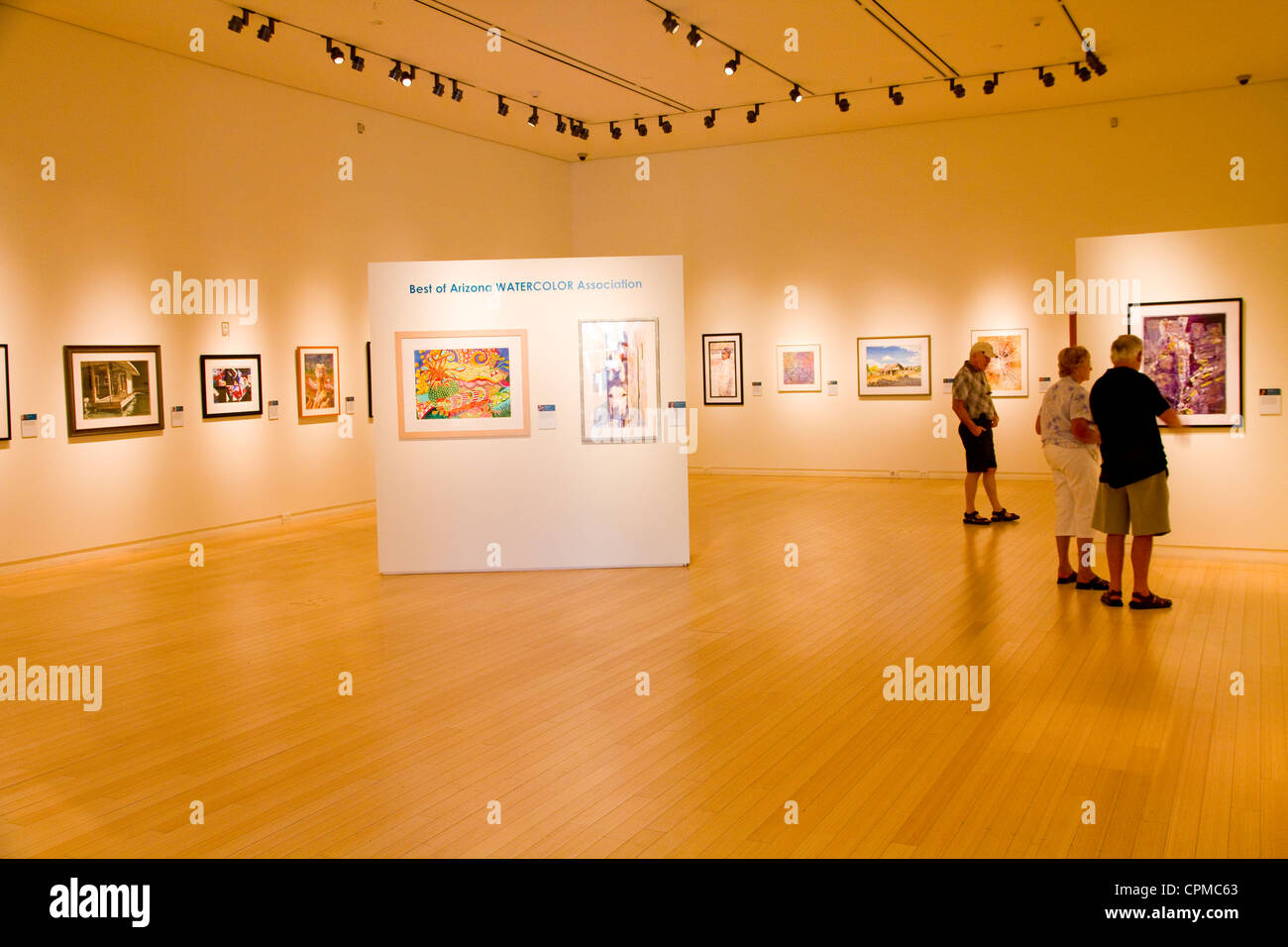 Mesa Contemporary Arts Gallery im Mesa Arts Center, ein Mehrzweck-Kulturkomplex im Herzen der Innenstadt von Mesa, AZ, USA. Stockfoto