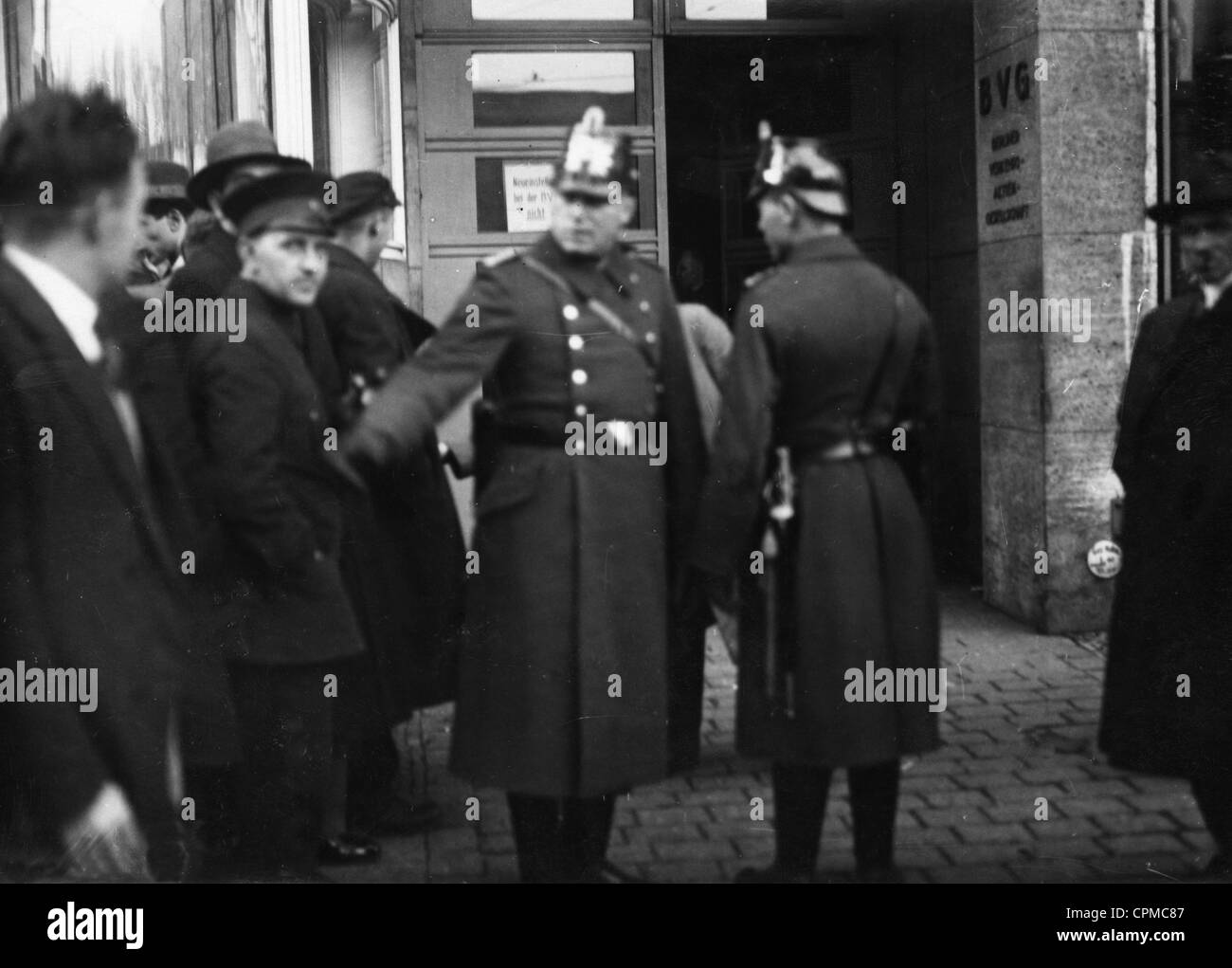 Streik der Transportunternehmen Berlin, 1932 Stockfoto