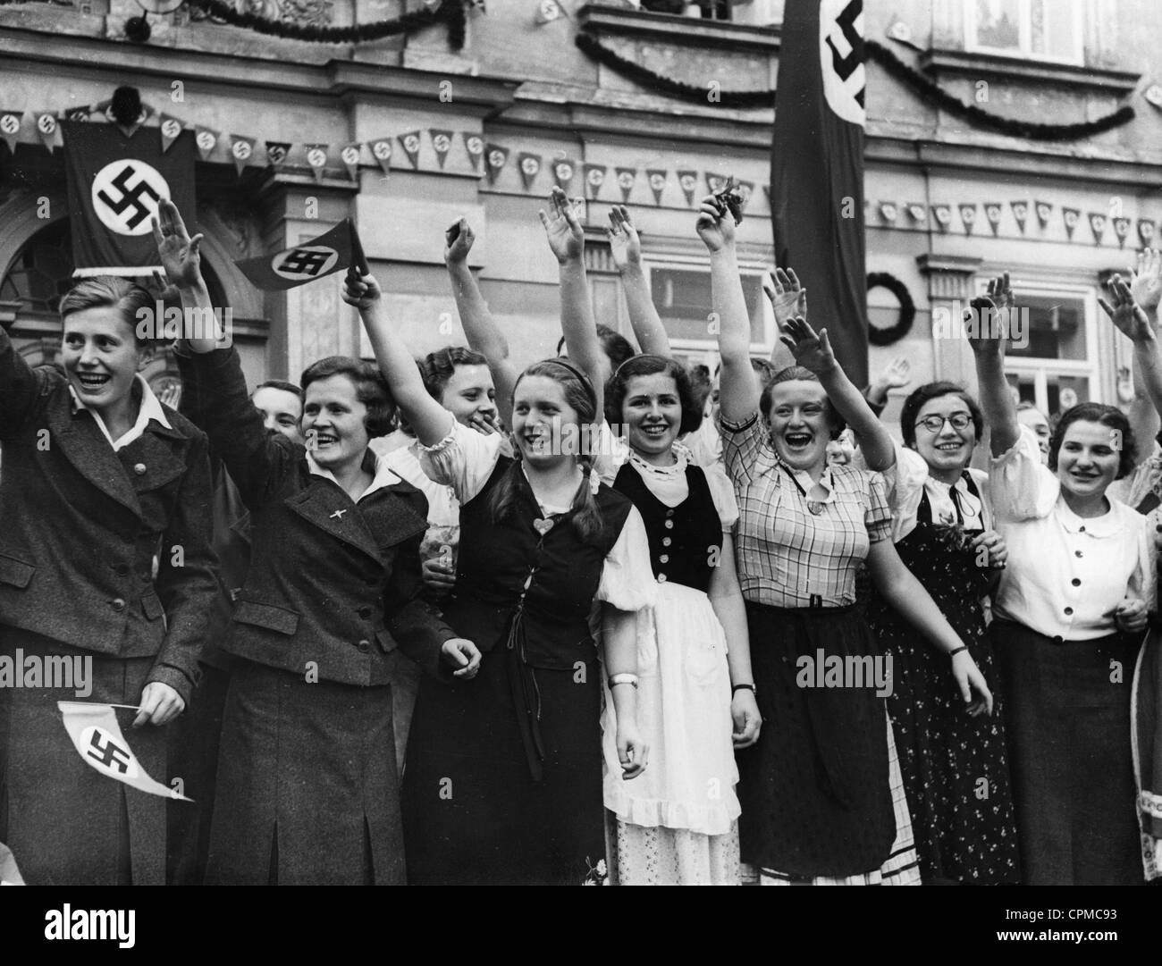 Einmarsch deutscher Truppen in das Sudetenland 1938 Stockfoto