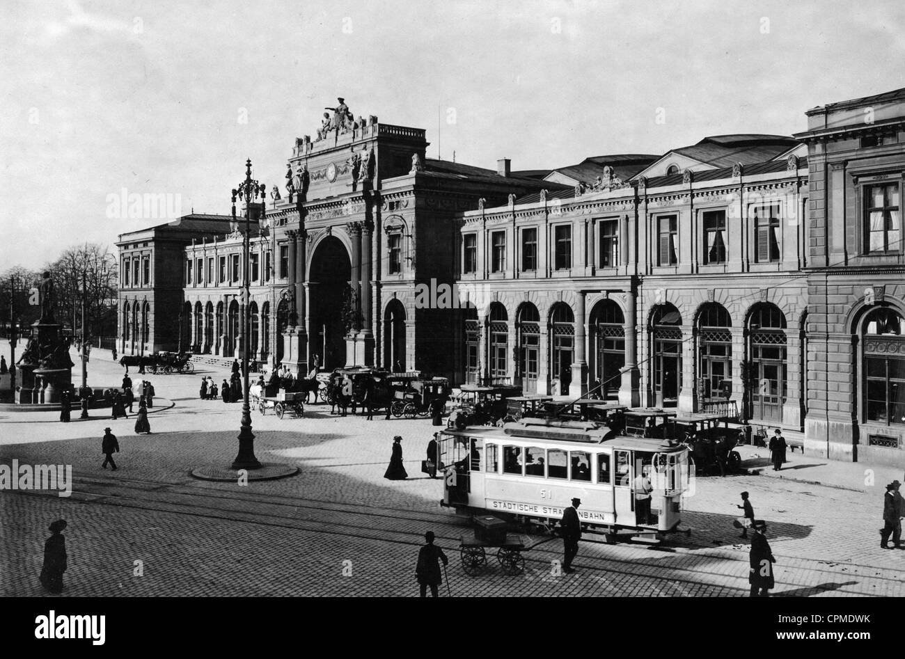 Zürich Hauptbahnhof, 1912 Stockfoto Zürich Hauptbahnhof, 1912 Stockfoto