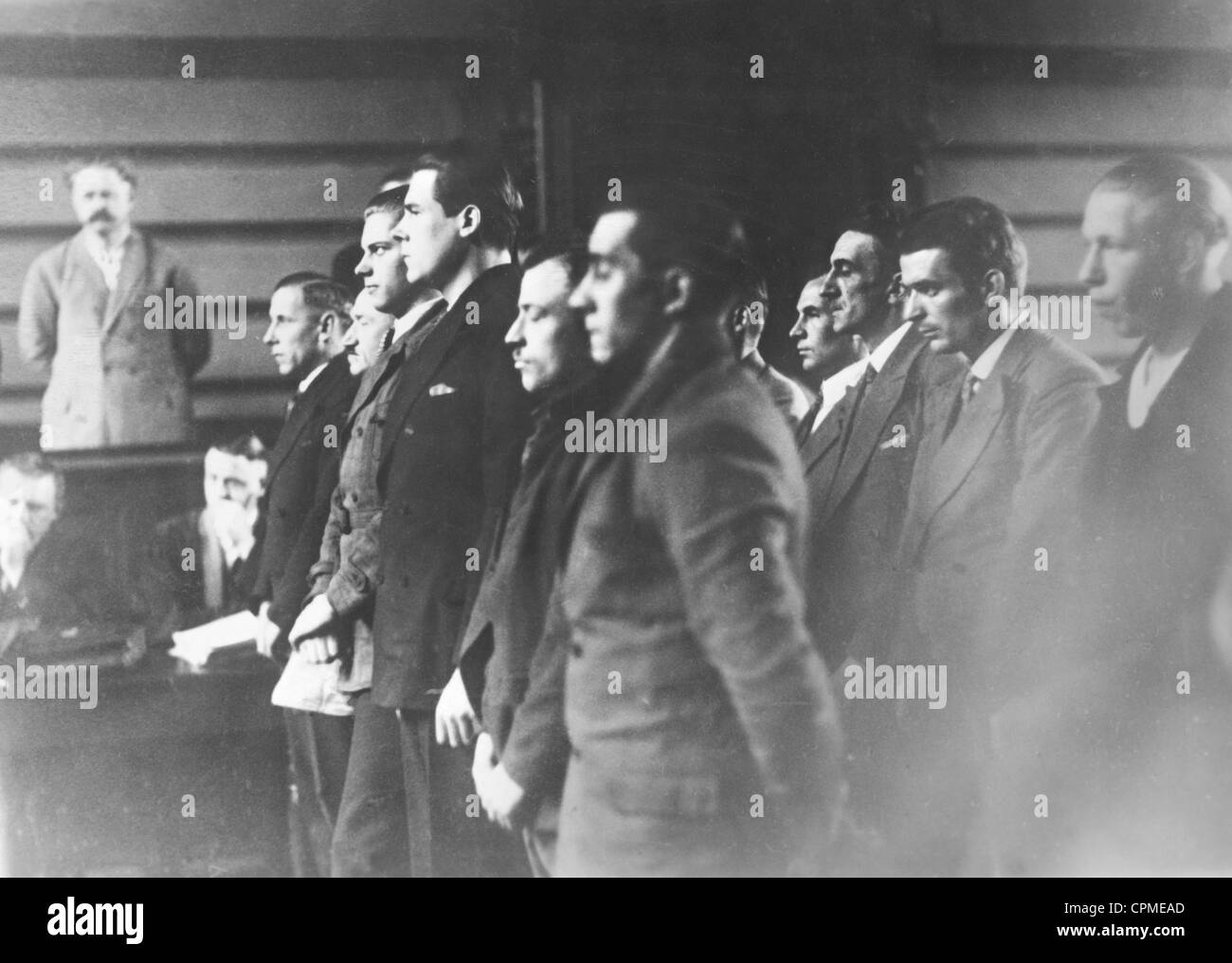 Verurteilung nach dem Altonaer Blutsonntags, 1933 Stockfoto