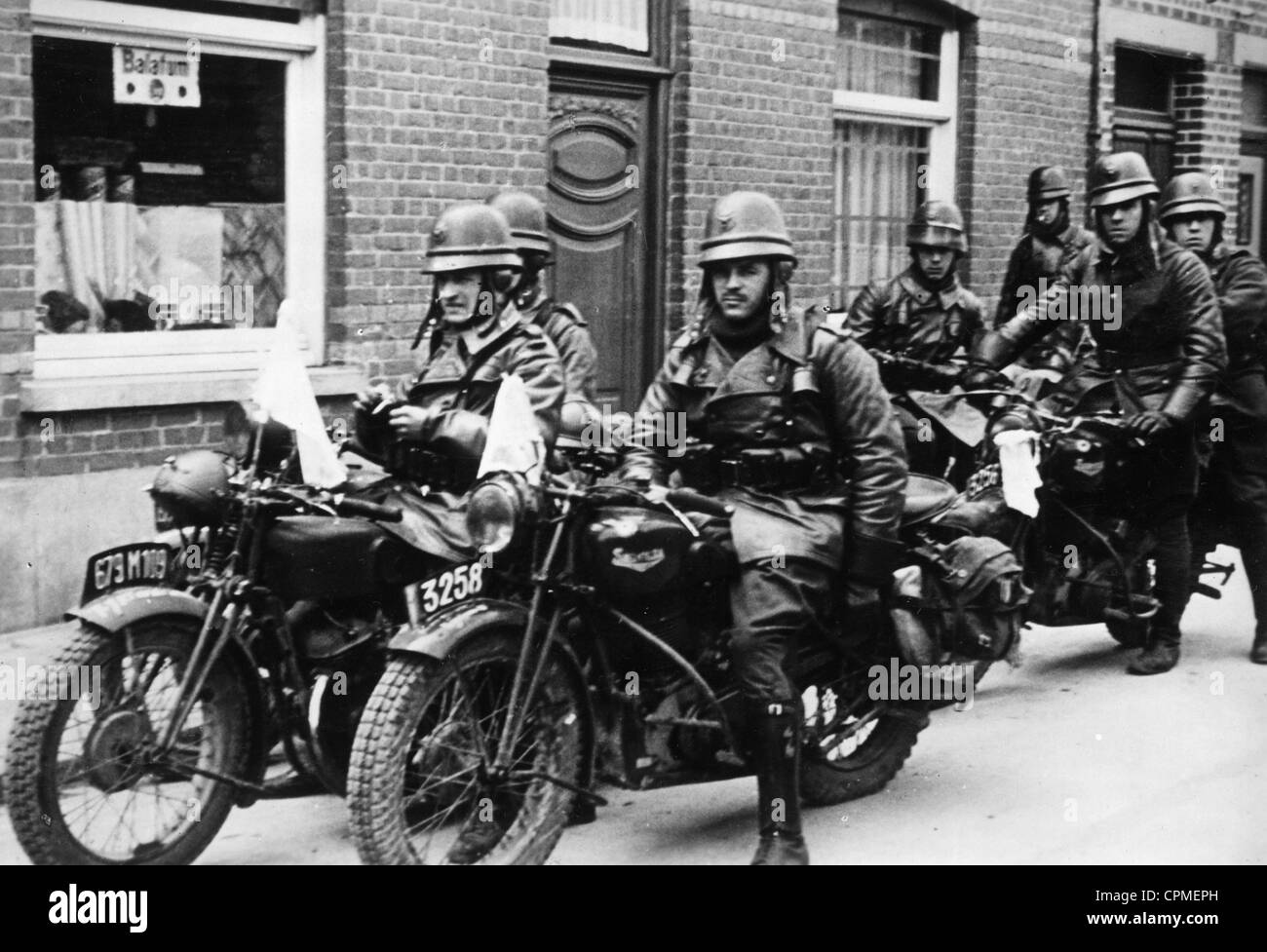 Belgische Soldaten nach dem Waffenstillstand in Belgien, 1940 Stockfoto