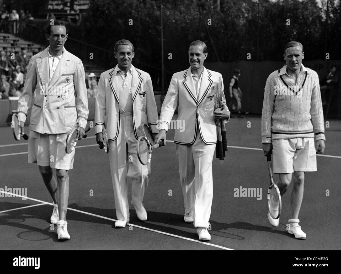 Davis-Cup-Match: Deutschland gegen Irland, 1936 Stockfoto