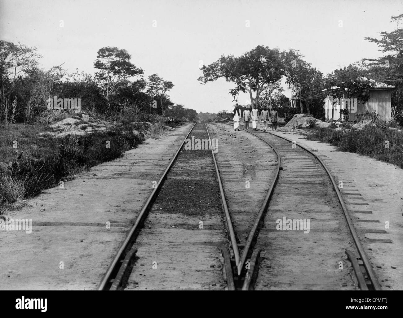 Uganda-Bahn in Britisch Ost-Afrika zu Beginn des 20. Jahrhunderts Stockfoto