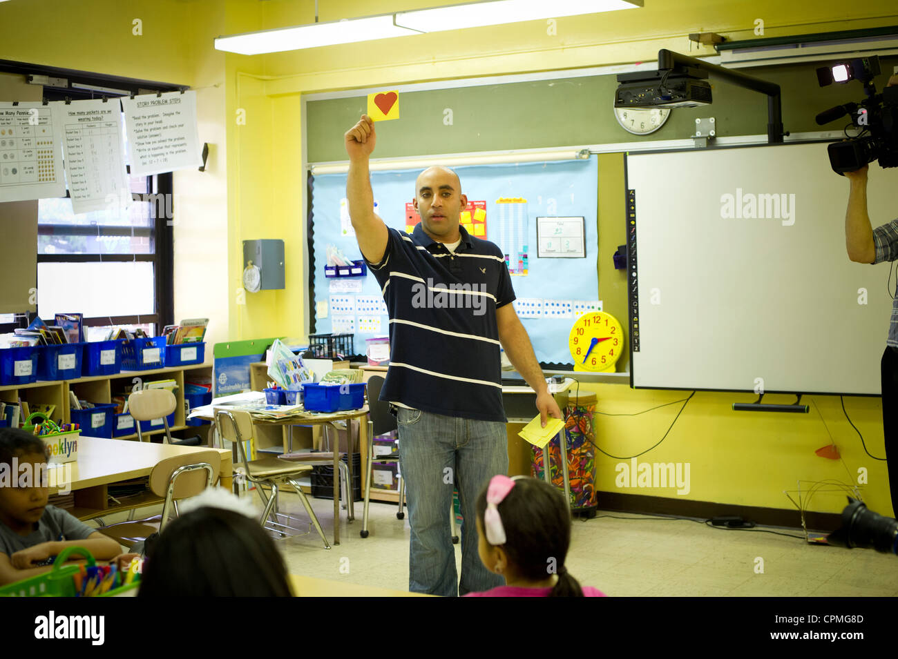 Ersten und zweiten Klasse Arabisch Klasse in New York Stockfoto