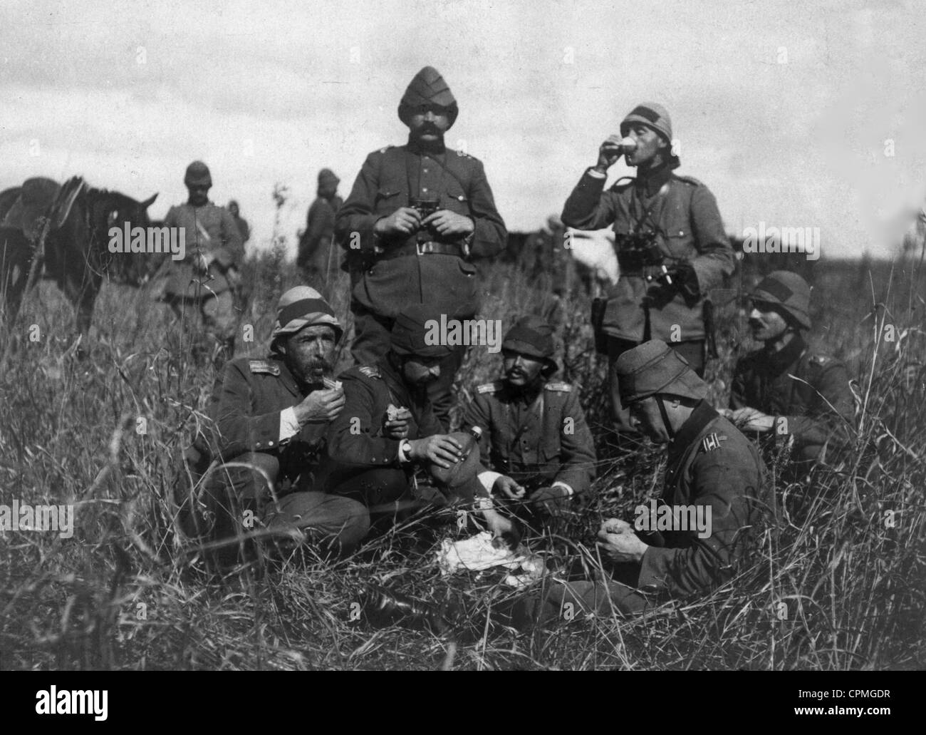 Türkische Offiziere im ersten Weltkrieg, 1915 Stockfoto