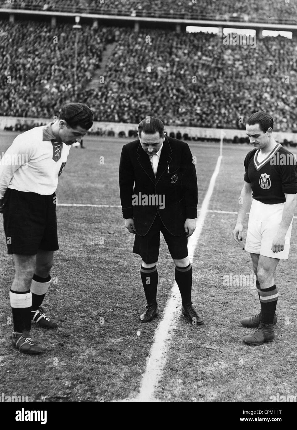 Deutschland - Spanien 1: 1, 1942 Stockfoto
