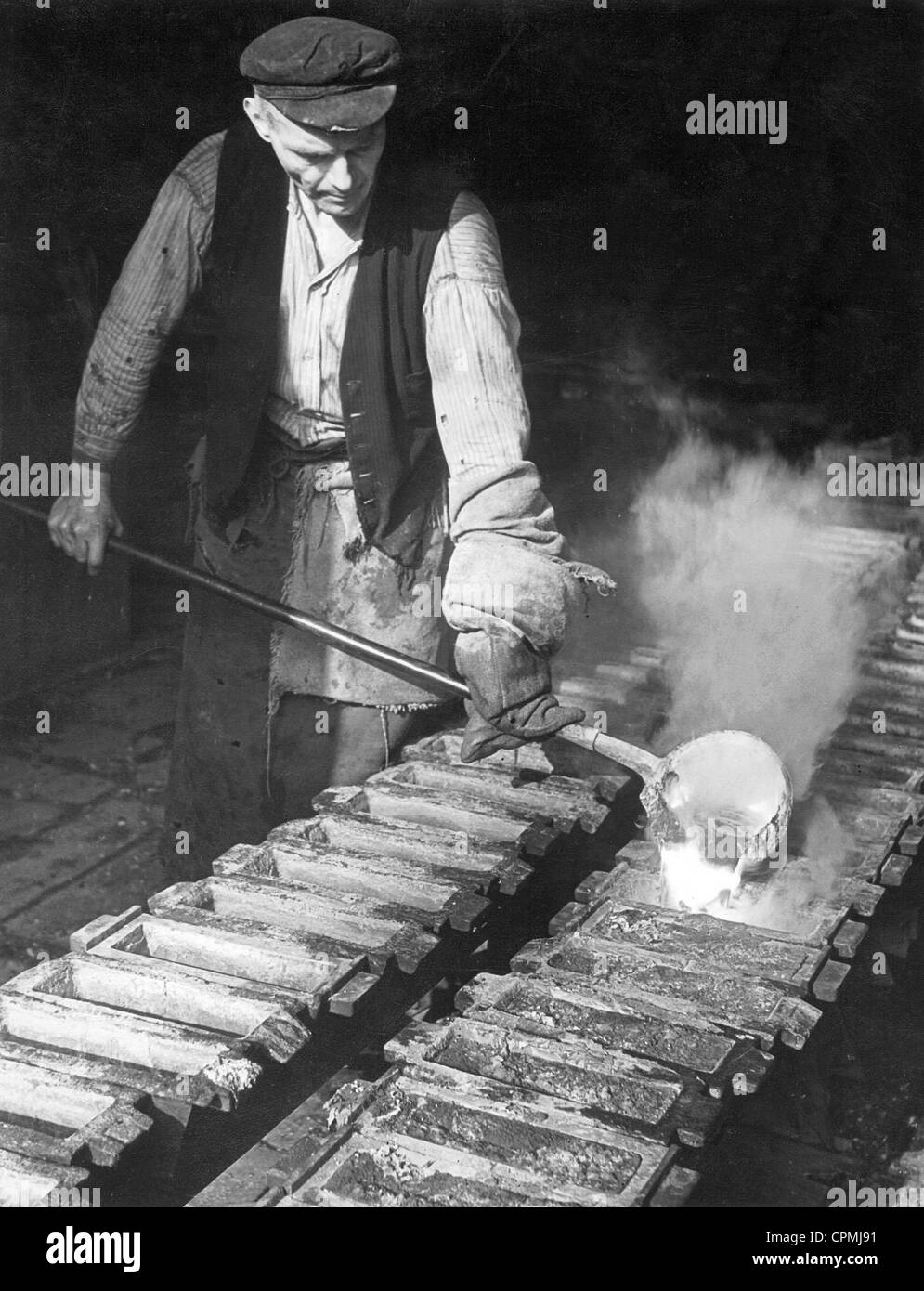 Metall-Produktion in Deutschland, 1940 Stockfoto