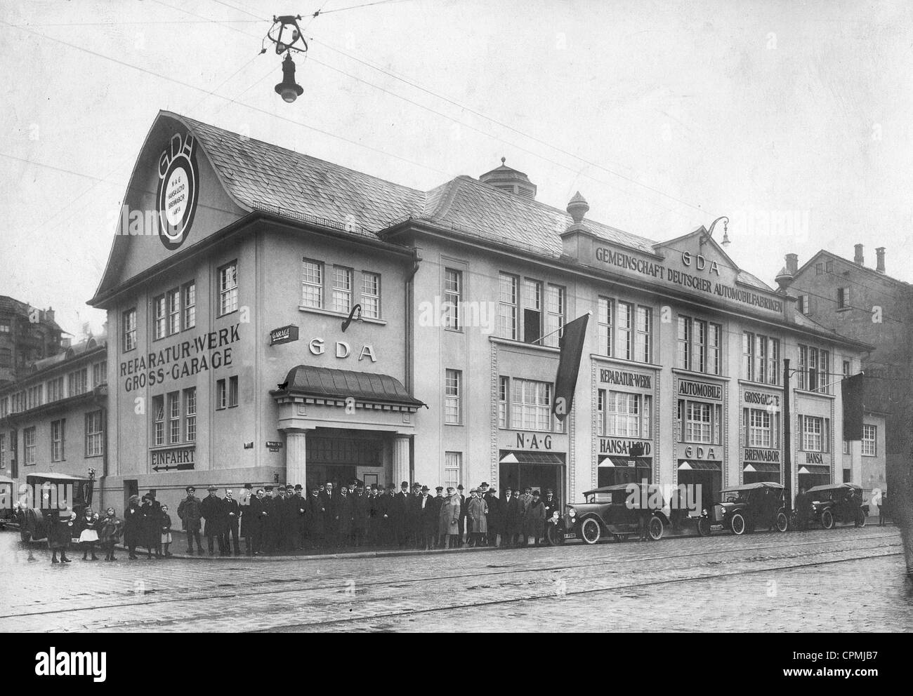 Der GDA-Zentrale in Stuttgart-Cannstatt, 1923 Stockfoto