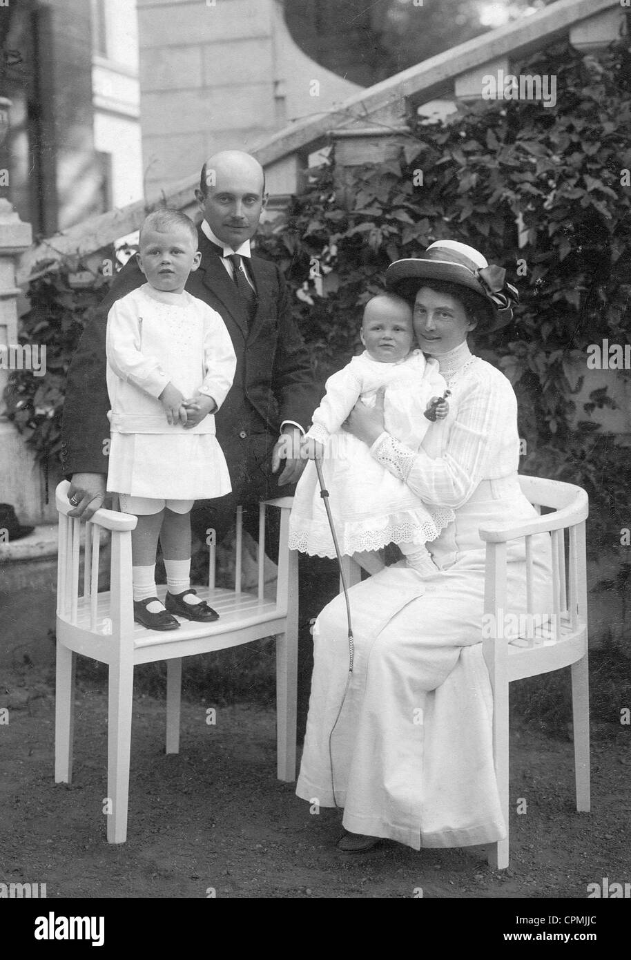 Die Familie von Frederick Francis IV. von Mecklenburg-Schwerin, 1914 Stockfoto