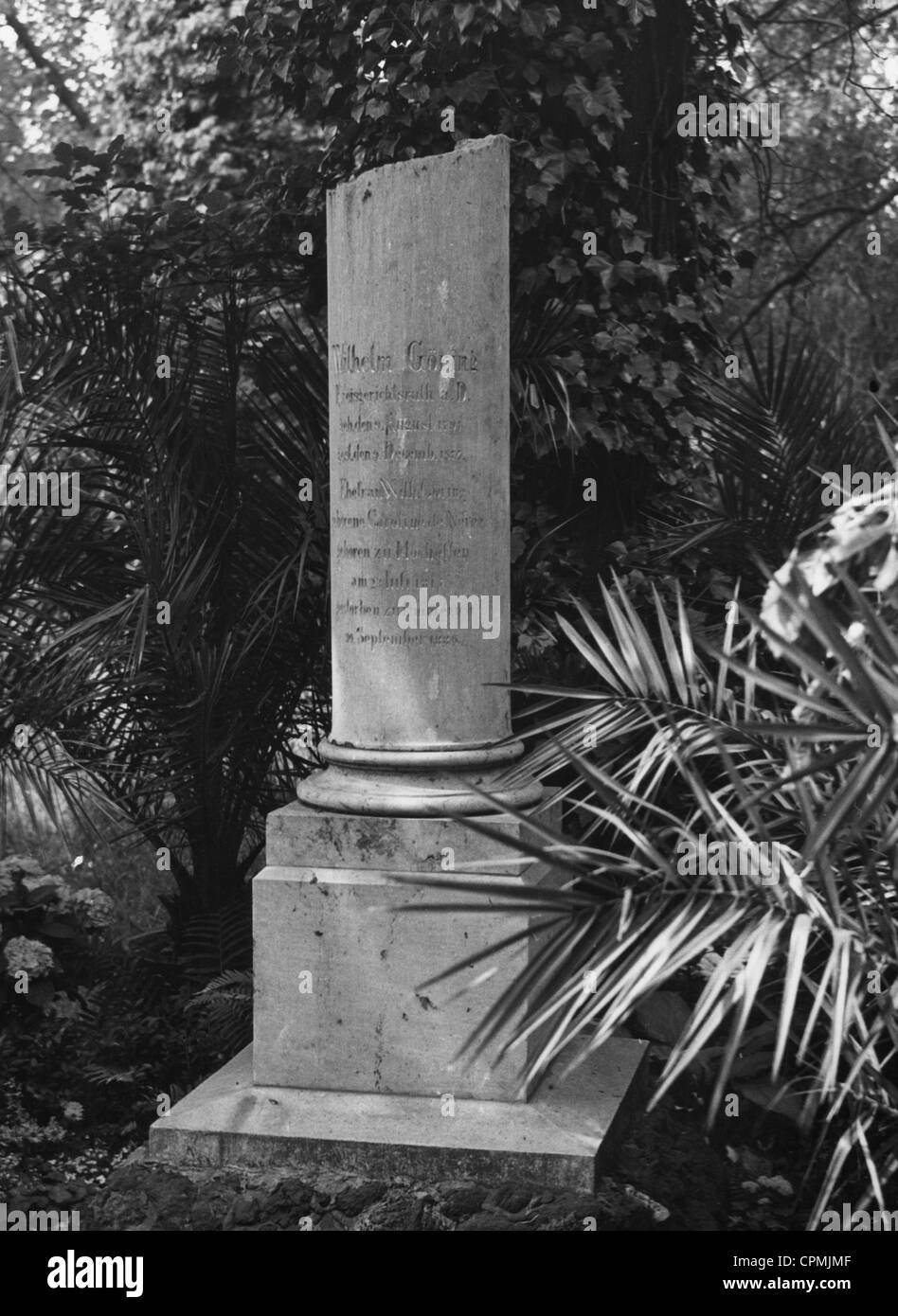 Das Grab der Familie Göring in Emmerich, 1934 Stockfoto