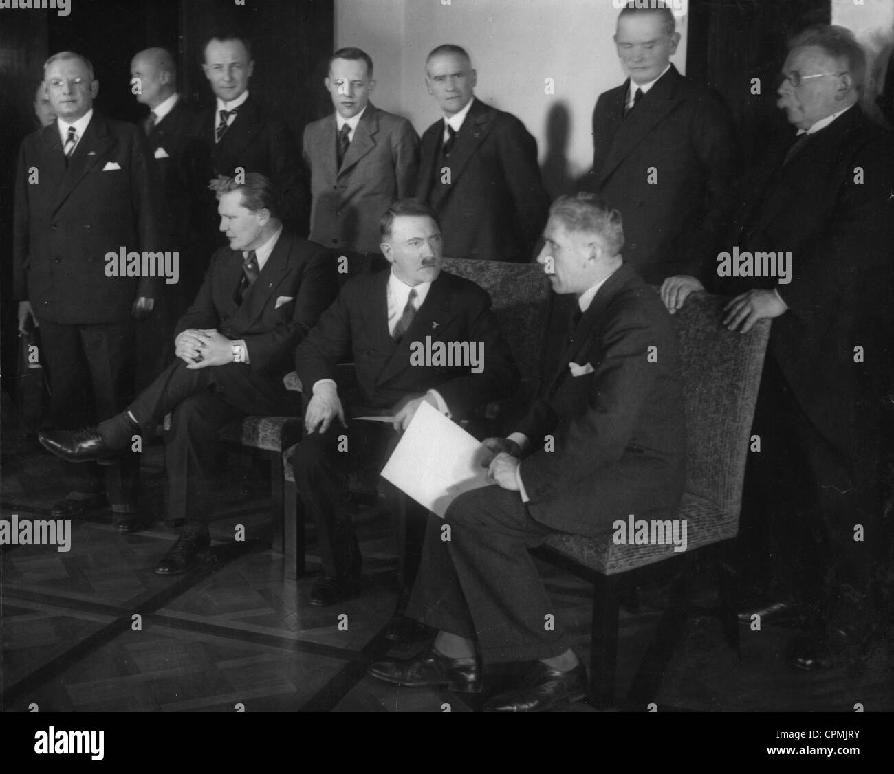 Hitlers Kabinett, 1933 Stockfoto