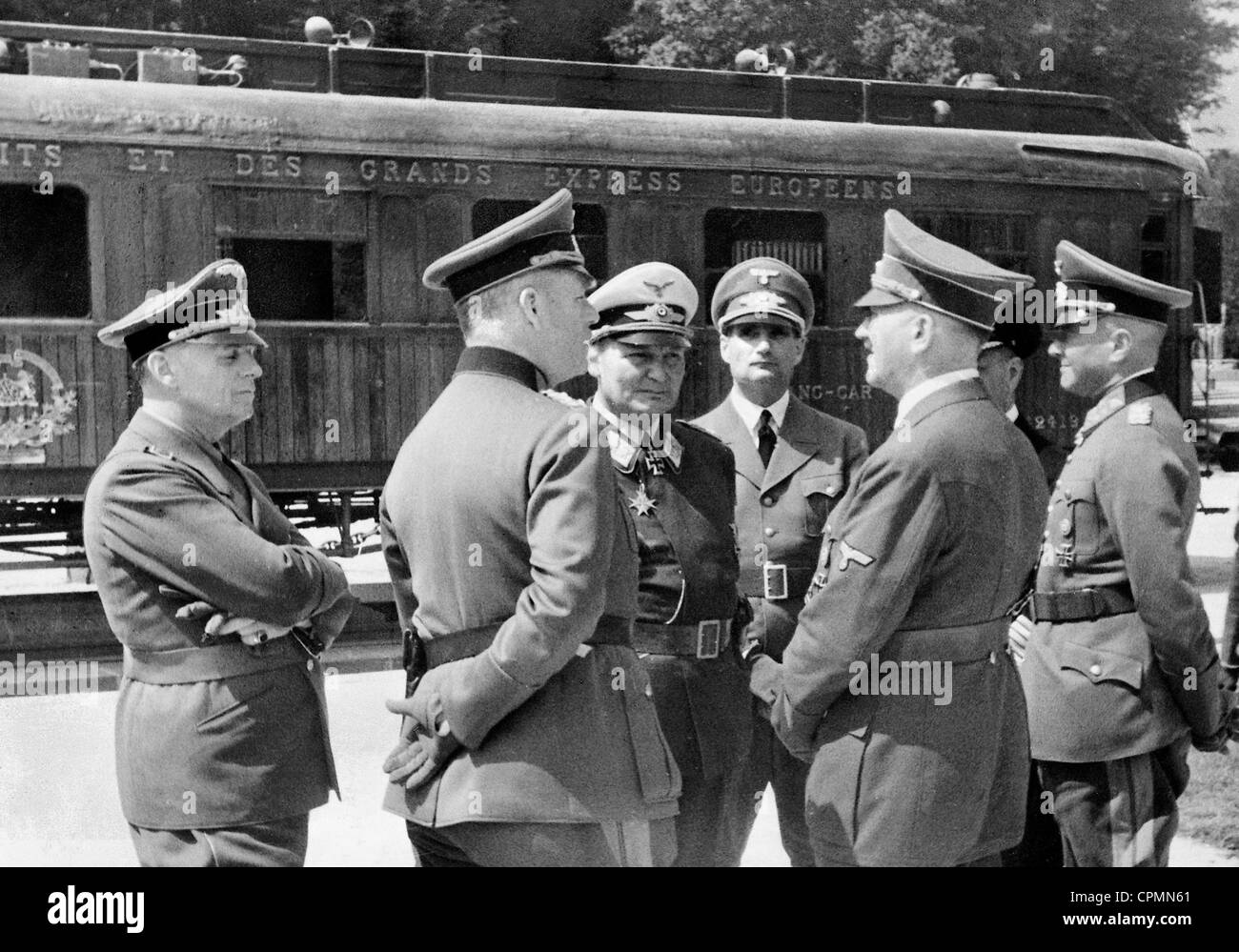 Adolf Hitler in Compiegne, 1940 Stockfoto