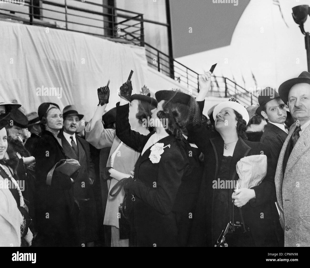 Besucher der Weltausstellung in New York, 1939 Stockfoto