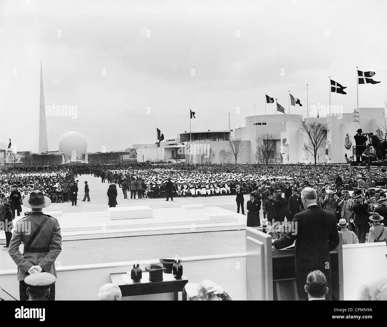 Franklin Delano Roosevelt öffnet die Weltausstellung in New York, 1939 Stockfoto