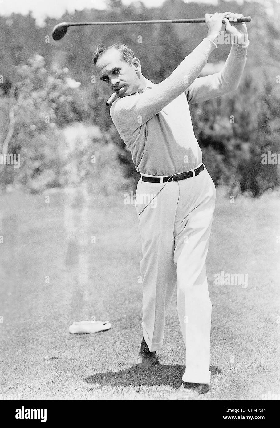 Al Jolson Golfen, 1930 Stockfoto