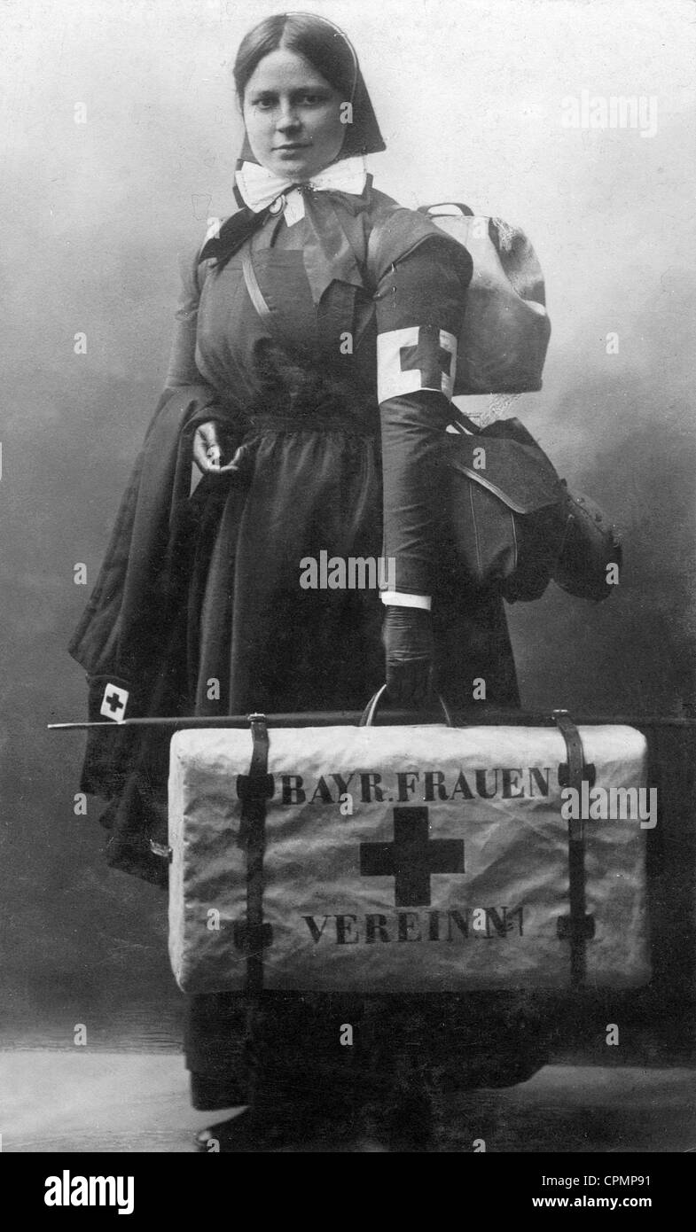 Krankenschwester vom Deutschen Roten Kreuz, 1916 Stockfoto