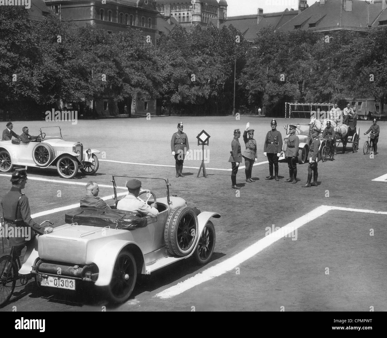 Verkehrserziehung, 1927 Stockfoto