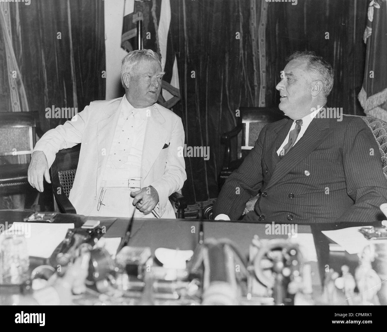 John Garner und Franklin Delano Roosevelt, 1936 Stockfoto