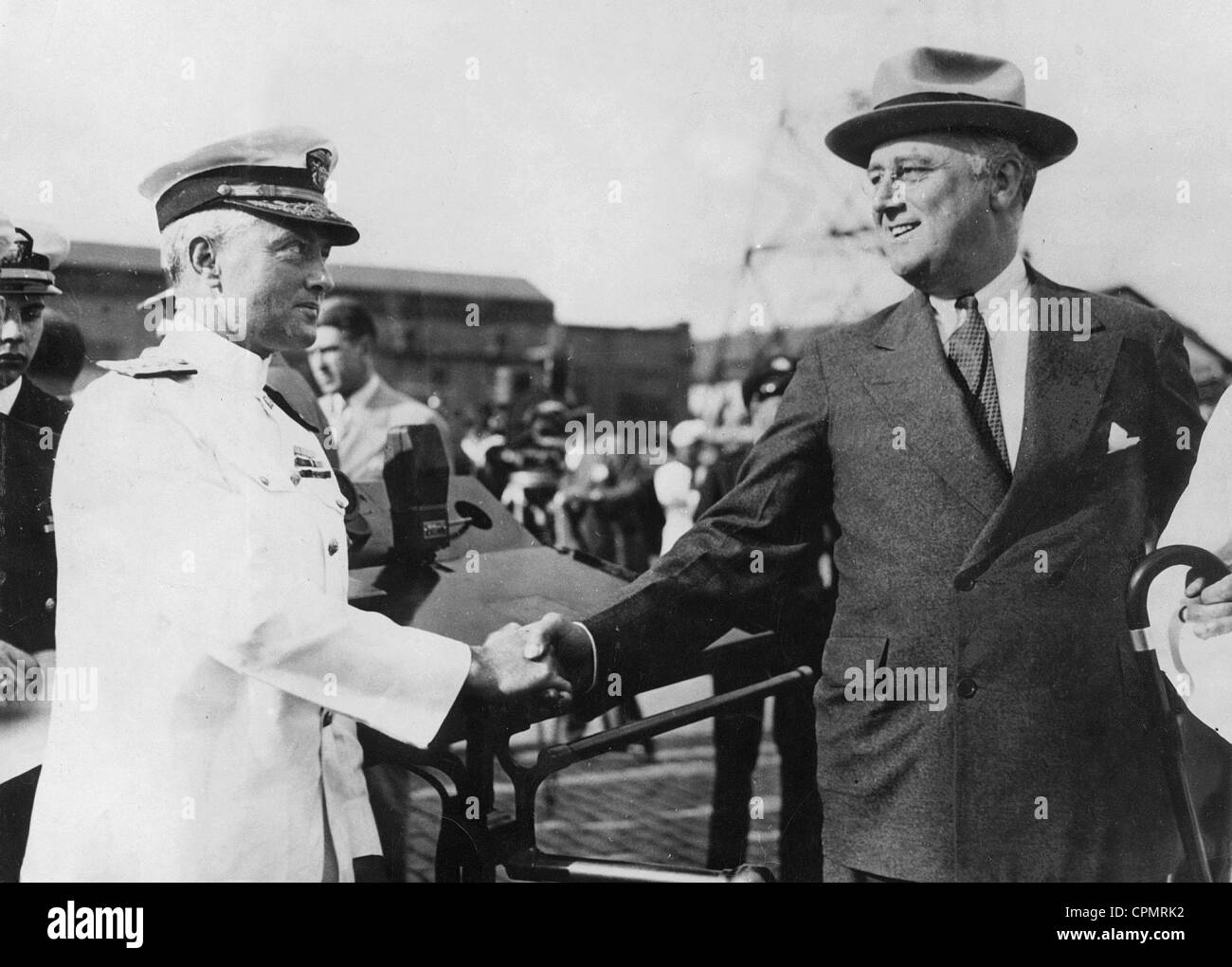 Richard Byrd und Franklin Delano Roosevelt Stockfoto