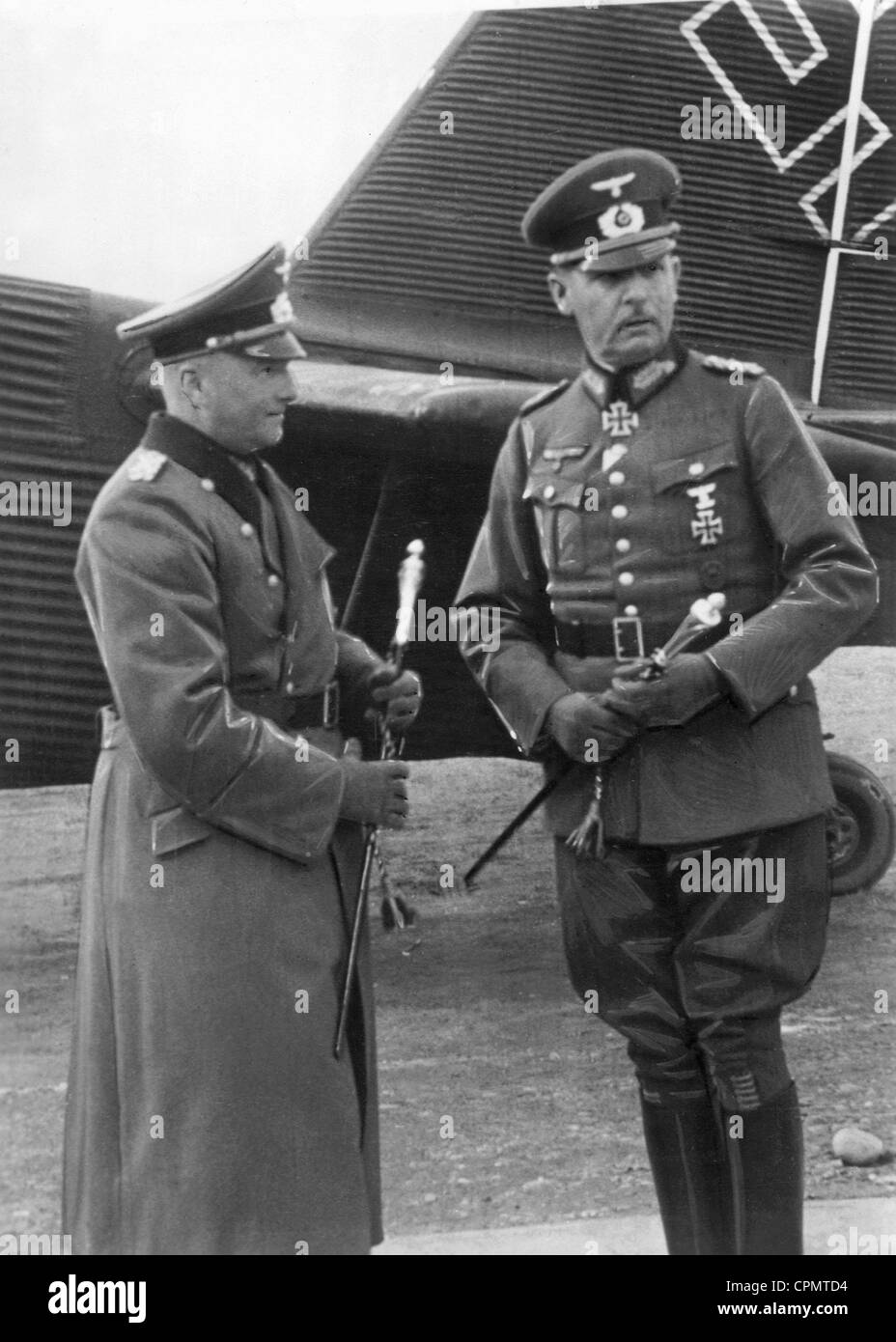 Walther von Brauchitsch mit Wilhelm Liste, 1941 Stockfoto
